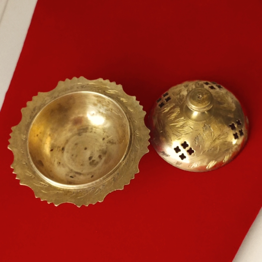 Vintage Brass Incense Burner - Picture 2 of 6